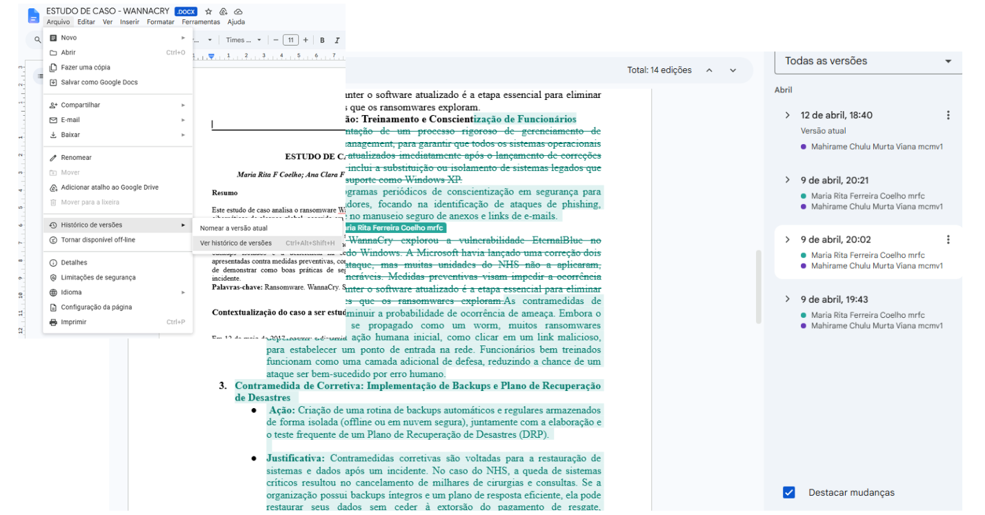 Interface do Google Drive